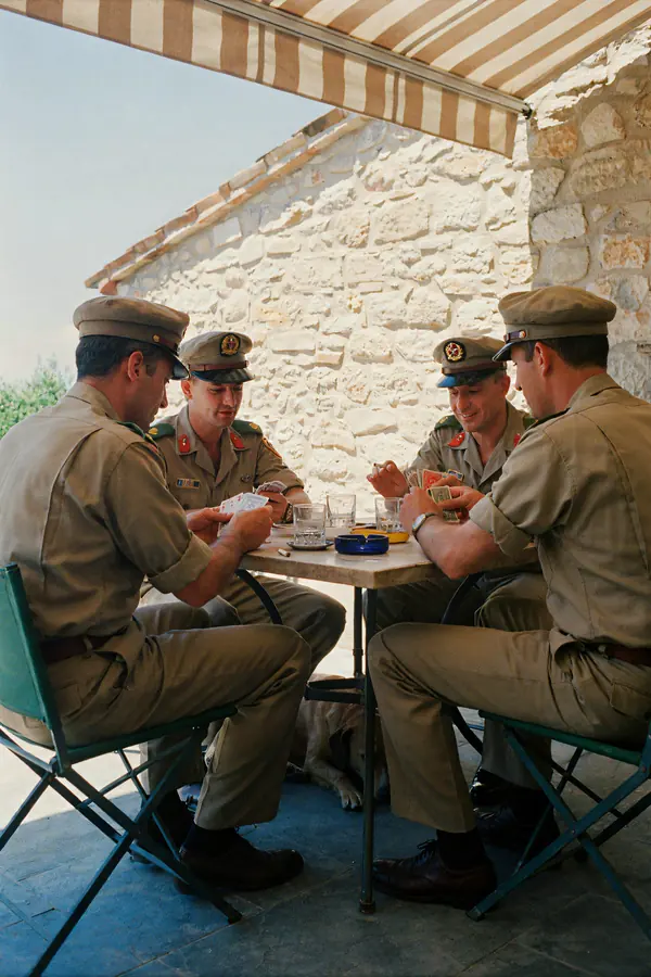 Military Wall Art — Soldiers Playing Cards Print