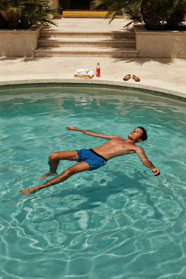 Pool Float Wall Art — Vintage Villa Swimmer Print