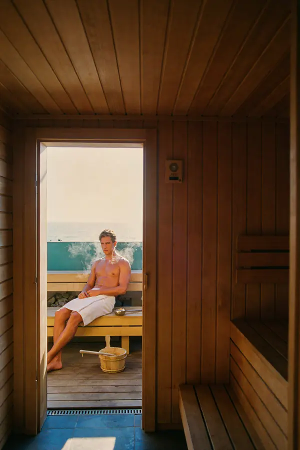 Sauna Wall Art — Vintage Villa Cedar Cabin Print